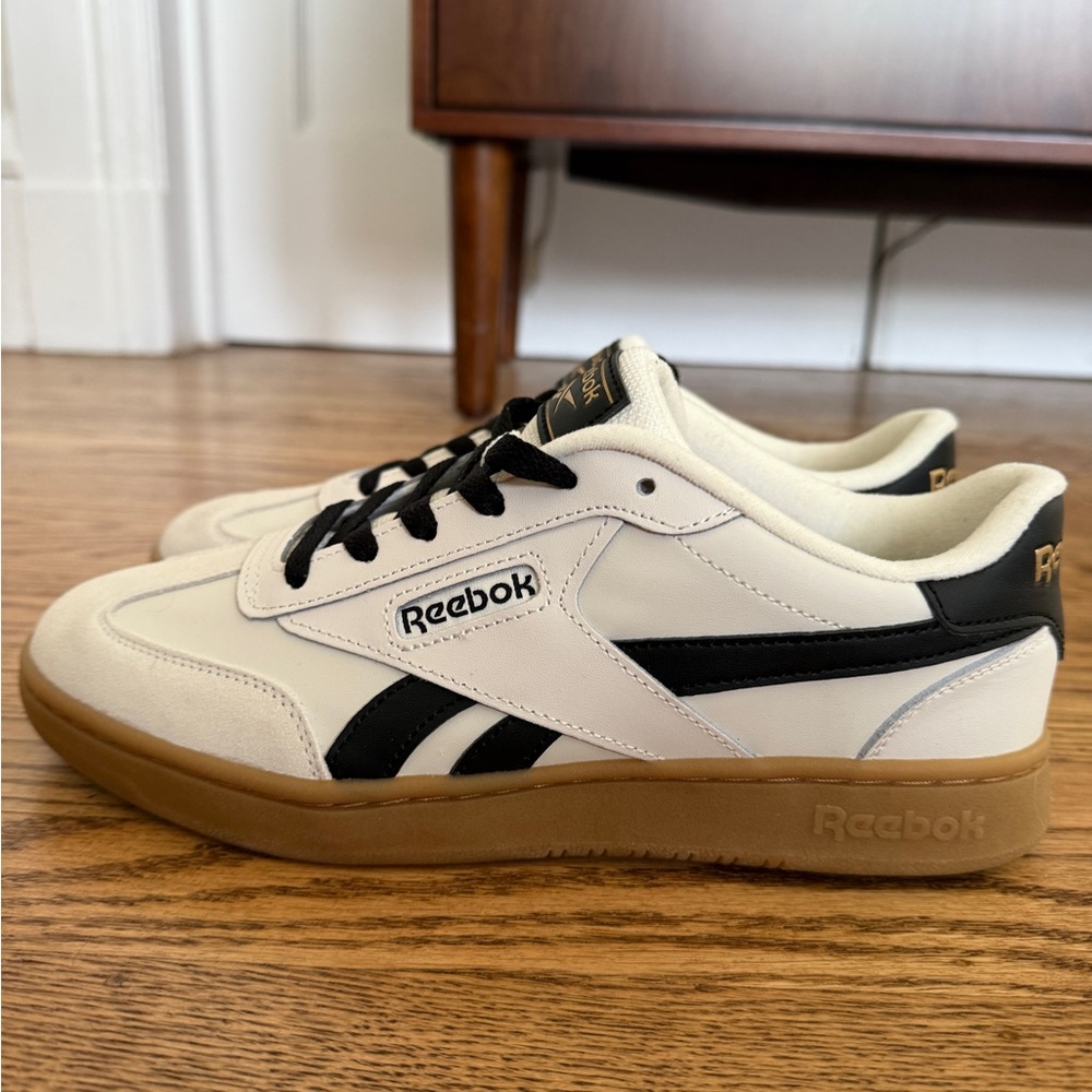 Reebok White and Black Sneakers